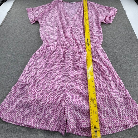 Bar III Romper Shorts Medium Polyester Fuschia Lightweight Relaxed Fit - Picture 5 of 14